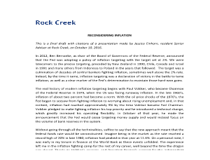 Reconsidering Inflation